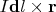 $I\mathbf dl \times \mathbf r$
