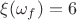 $\xi(\omega_f)=6$