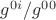 $g^{0i}/g^{00}$