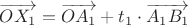 $\overrightarrow{OX_1}=\overrightarrow{OA_1}+t_1\cdot \overrightarrow{A_1B_1}$