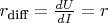 $r_{\text{diff}} = \frac{d U }{d I} = r$