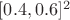 $[0.4,0.6]^2$