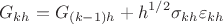 $$G_{kh}=G_{(k-1)h}+h^{1/2}\sigma_{kh}\varepsilon_{kh}$$