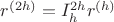 $r^{(2h)} = I_h^{2h} r^{(h)}$