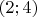 $(2;4)$