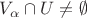 $V_{\alpha}\cap U\not=\emptyset$