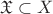 $\mathfrak{X}\subset X$