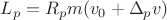 $L_p=R_pm(v_0+\Delta_pv)$