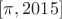 $[\pi,2015]$