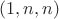 $(1,n,n)$