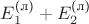 $E_1^{\text{(л)}}+E_2^{\text{(л)}}$ $E_1^{\text{(л)}}+E_2^{\text{(л)}}$