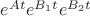 $e^{At}e^{B_1t}e^{B_2t}$