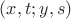 $(x, t; y, s)$
