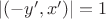 $|(-y', x')|=1$