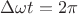 $\Delta\omega t=2\pi$