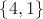 $\left\lbrace 4, 1 \right\rbrace$