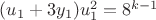 $(u_1+3y_1)u_1^2=8^{k-1}$
