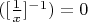 $\limf([\frac{1}{x}]^-^1)=0$
