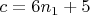 $c = 6n_1 + 5$
