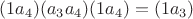 $$(1a_4)(a_3a_4)(1a_4) = (1a_3)$$