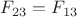 $F_{23}=F_{13}$