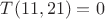 $T(11, 21) =  0$