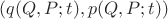 $(q(Q,P;t),p(Q,P;t))$