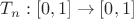 $$    T_{n}:[0,1]\to[0,1]$$