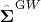 $\hat{\boldsymbol \Sigma} ^{\mathrm GW}$