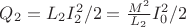 $Q_2=L_2I_2^2/2=\frac{M^2}{L_2}I_0^2/2$ $Q_2=L_2I_2^2/2=\frac{M^2}{L_2}I_0^2/2$