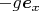 $-g\boldsymbol e_x$