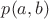 $p(a,b)$