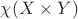 $\chi(X\times Y)$