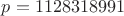 $p=1128318991$