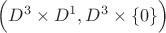 $\Big( D^3 \times D^1, D^3 \times \{ 0 \} \Big)$