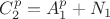 $C_2^ p  = A_1^p + N_1$