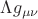$$\Lambda g_{\mu \nu }$$