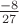 $\frac{-8}{27}$