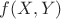 $f(X, Y)$