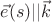 $\vec{e}(s) || \vec{k}$