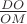 $\frac{DO}{OM}$