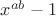 $x^{ab}-1$
