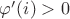 $\varphi'(i)>0$