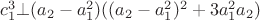 $c_1^3  \bot  (a_2  - a_1^2 )((a_2  - a_1^2 )^2  + 3a_1^2 a_2 )$