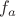 $f_{a}$