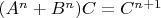 $(A^n+B^n)C=C^{n+1}$