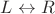 $L\leftrightarrow R$