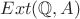$Ext(\mathbb{Q},A)$