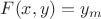 $F(x,y)=y_m$