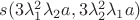 $s(3\lambda_1^2\lambda_2 a,3\lambda_2^2\lambda_1 a)$